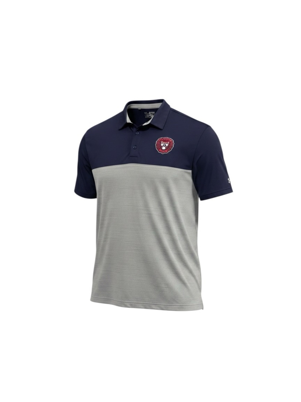 Under Armour University of Pennsylvania HeatGear Polo 2XL Navy Gray Colorblock